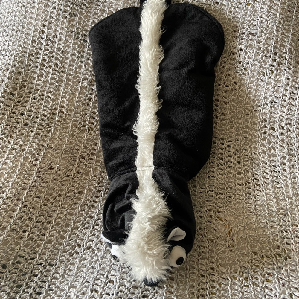 Skunk dog Halloween costume. Size medium